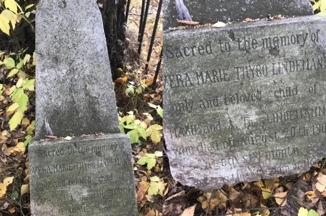 Примерно так выглядят захоронения на старинном кладбище.