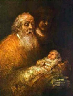 Сретение. Рембрандт Харменс ван Рейн, 1669.