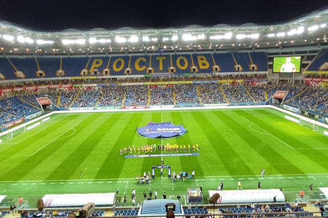Красавец стадион Ростов-Арена: перед матчем Ростов - ЦСКА.