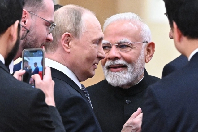Владимир Путин и Нарендра Моди.