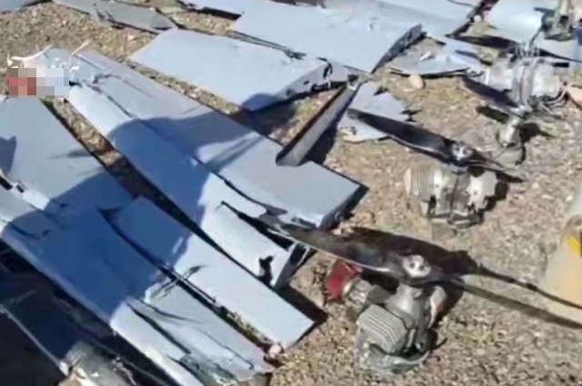 Обломки БПЛА Lucas