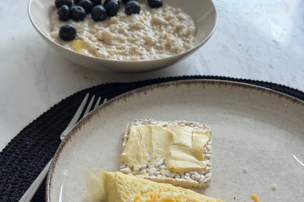 Кристина правильно питается, оставаясь в весе 46-47 кг.