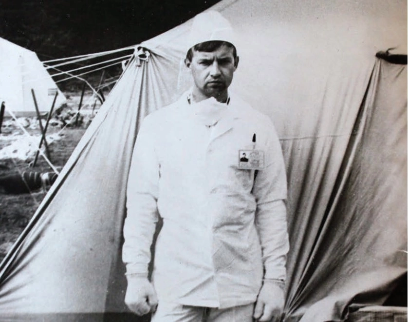 Александр Воеводский в Чернобыле.