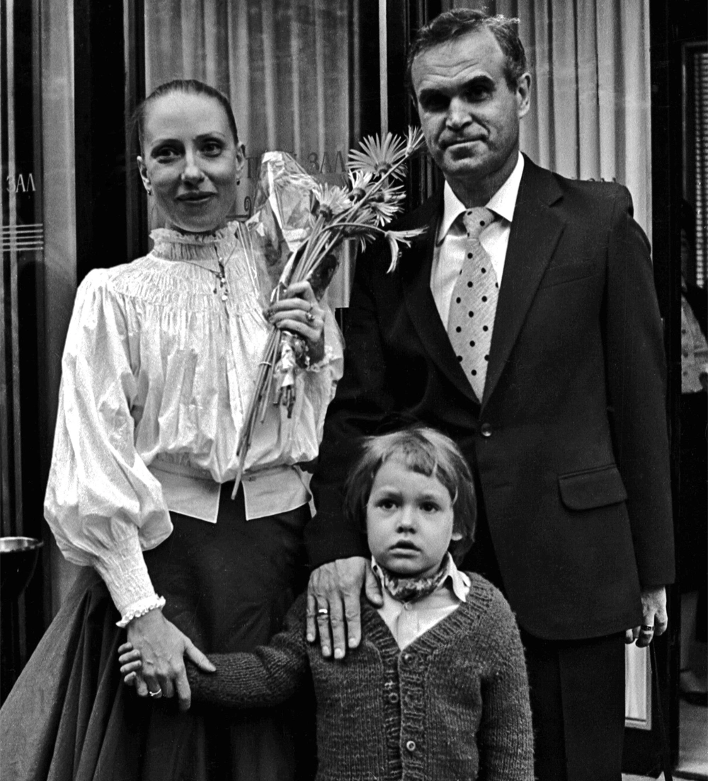 Инна Чурикова, Глеб Панфилов и Иван Панфилов. 1981 г.