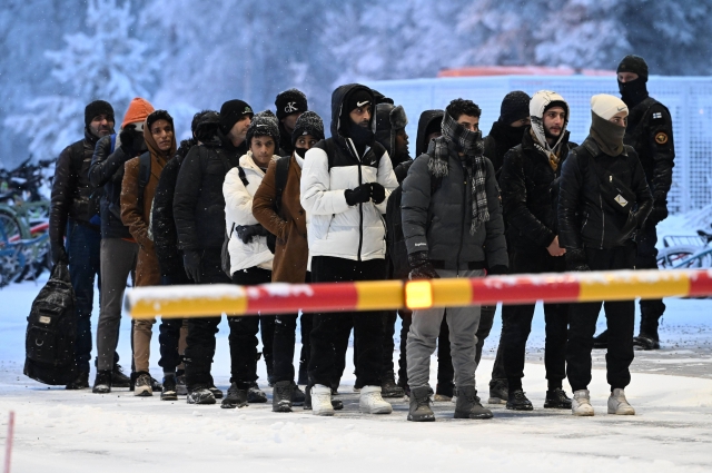 Беженцы напугали финских пограничников