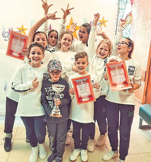 Ученики школы – дипломанты II степени Международного фестиваля-конкурса хореографического искусства «Танцы без границ» в категории 10–13 лет. Май 2019 года.