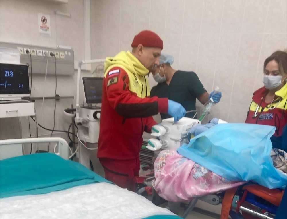 Ребенок был транспортирован из Севастополя в крайне тяжелом состоянии.