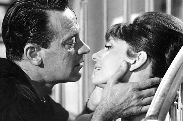 Уильям Холден и Одри Хепберн в фильме «Париж, когда там жара», 1964 г.