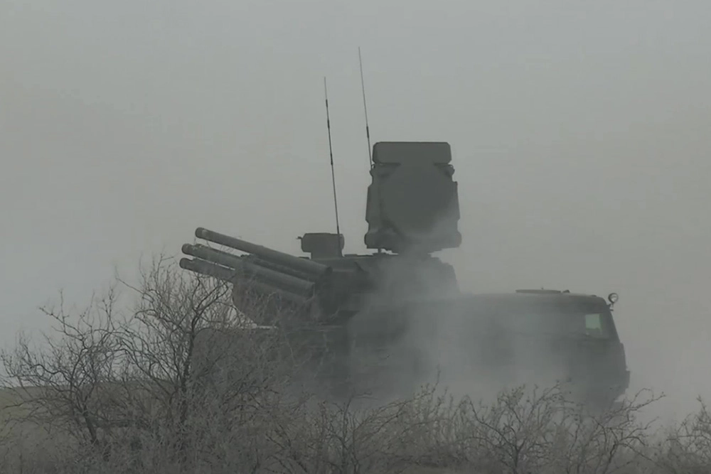 Работа российского ПВО.