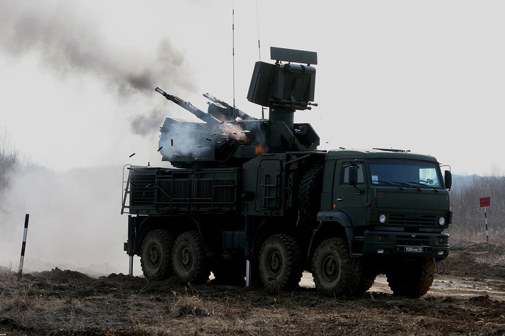 Работа российского ПВО