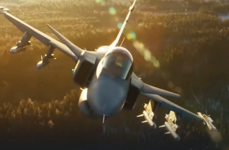 Самолет JAS 39 Gripen E.