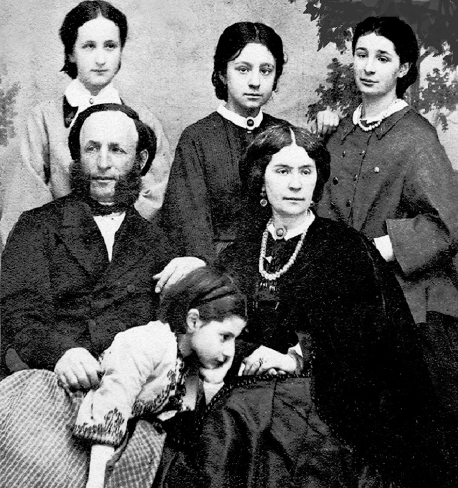 Айвазовский с женой Юлией Гревс и дочерьми, 1849 г.