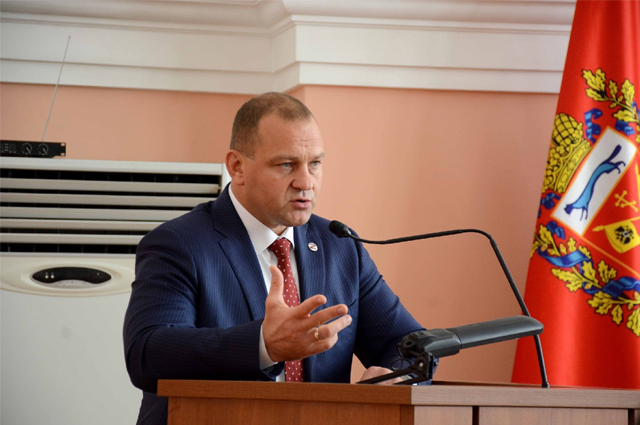 Сергей Салмин в должности мэра Оренбурга.