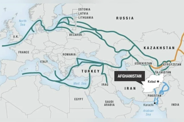 Афганистан занимает центральное место в современных логистических путях.