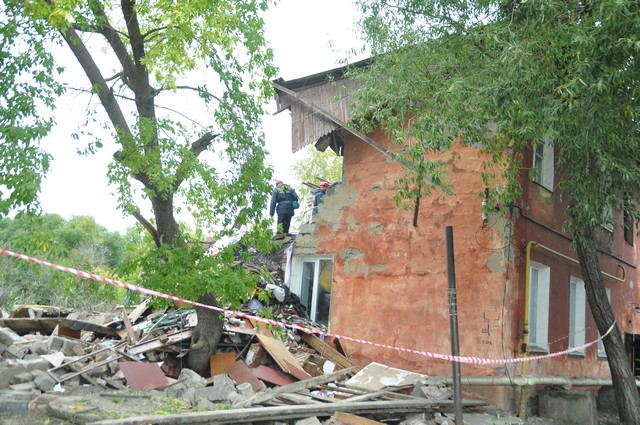 обрушение дома в Омске