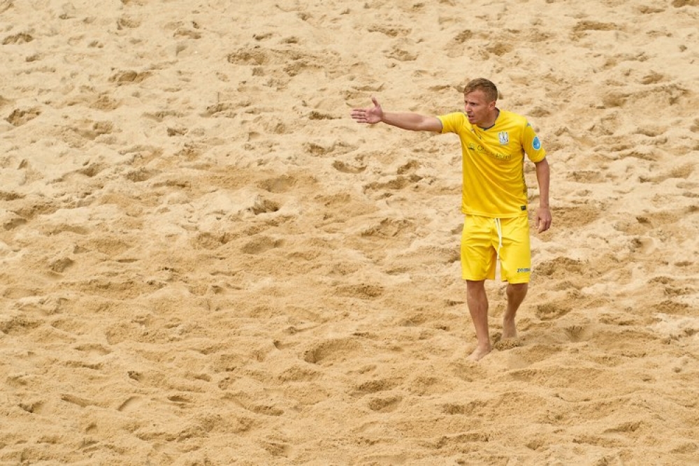 Игрок сборной Украины по пляжному футболу.