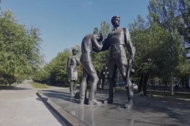 Так выглядит обновлённый памятник «Комсомольцам – защитникам Сталинграда».