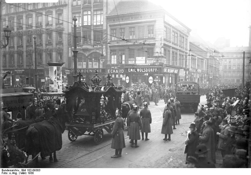 Похороны Хорста Весселя. Берлин, 1930 г.