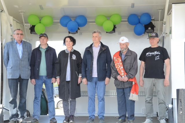 Торжественное открытие этапа чемпионата Омской области по мотокроссу.