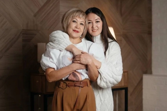 Свтелана с мамой.