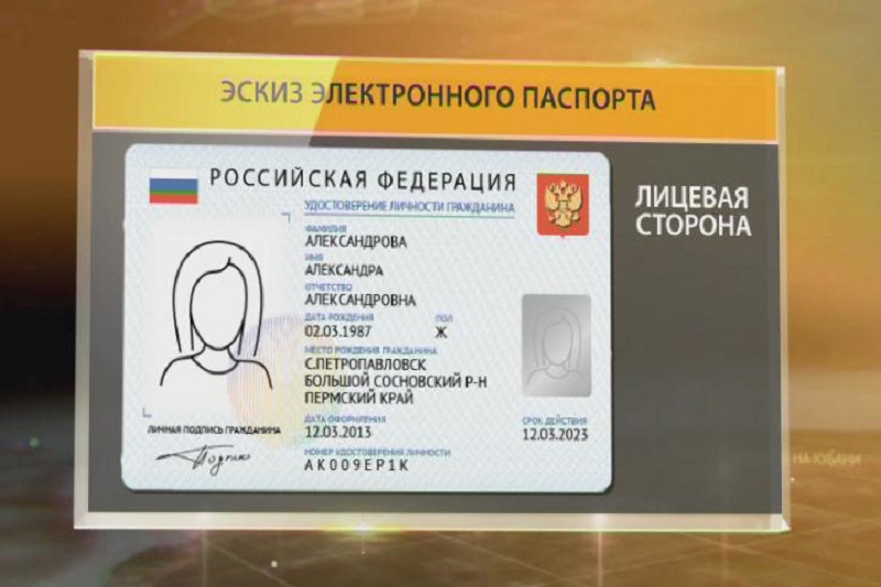 Эскиз электронного паспорта
