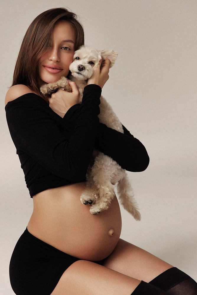 Валентина Иванова с собакой по кличке Киви.