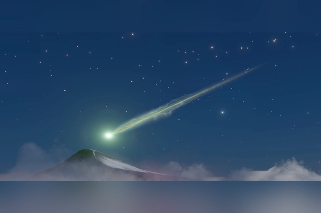 Комета пролетает над Землей раз в 160 тысяч лет.