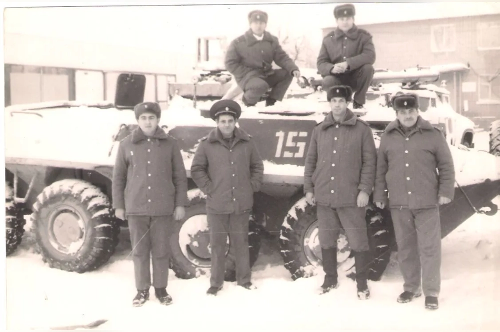 Инспекторская группа Госпожнадзора крымского сводного отряда на ЧАЭС.