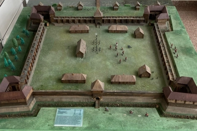 Макет Челябинской крепости.