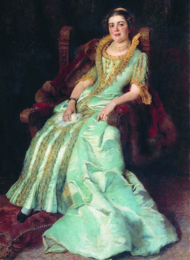 Портрет В.А. Морозовой. К. Маковский, 1884.