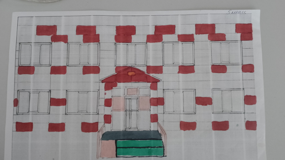 В разработке эскиза фасада будущей школы участвовали ученики.