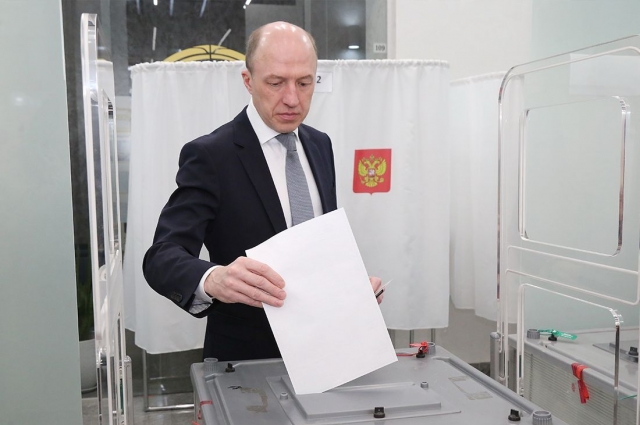Олег Хорохордин отдал свой голос утром 15 марта.