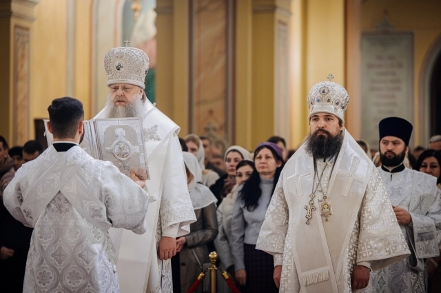 Богослужение в честь Рождества.