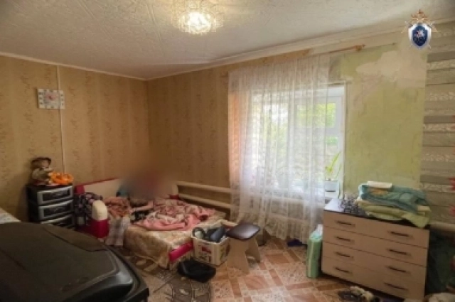 Комната в доме, где жила фигурантка дела с детьми.