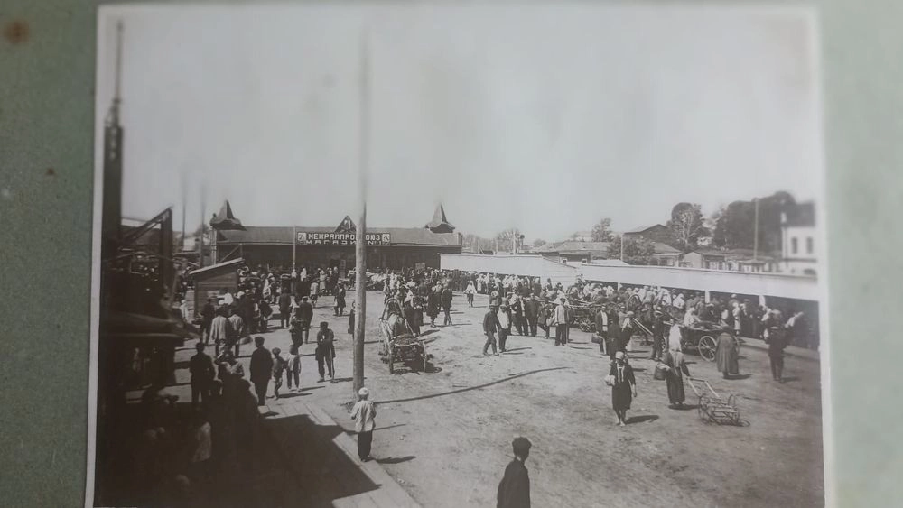 Старый базар в Барнауле, 1935 год.