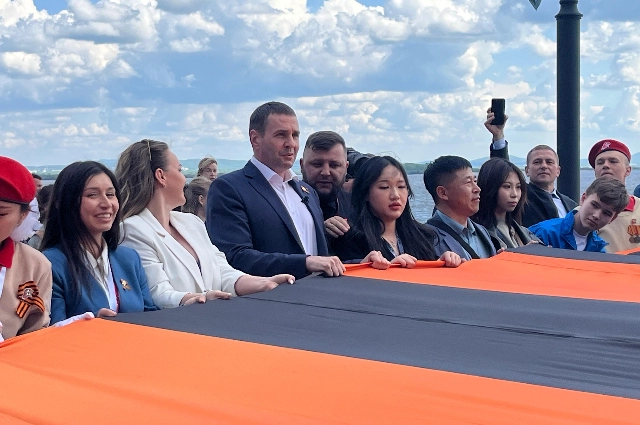 РКФ: «Запустили волну Победы» - 300-метровая георгиевская лента