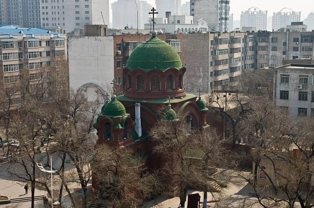 православный храм Покрова Пресвятой Богородицы в Харбине (Китай).