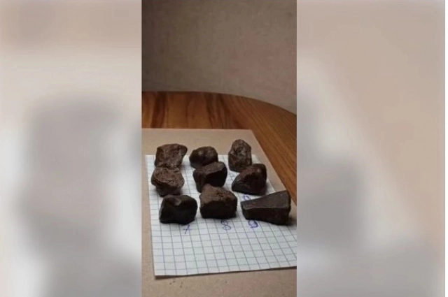 Фрагменты метеорита, по словам автора объявления, найдены им лично в пустыне Атакама.