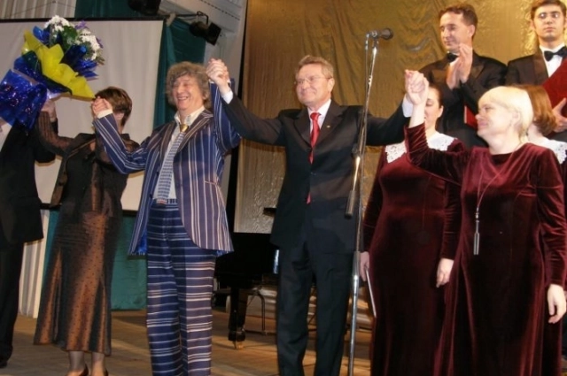 Юрий Энтин на премьере гимна Оренбурга в 2005 году.