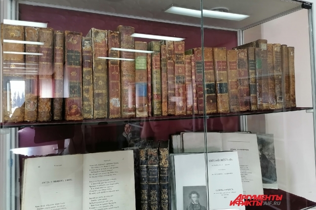 Так выглядела книжная полка в московском доме Достоевских.