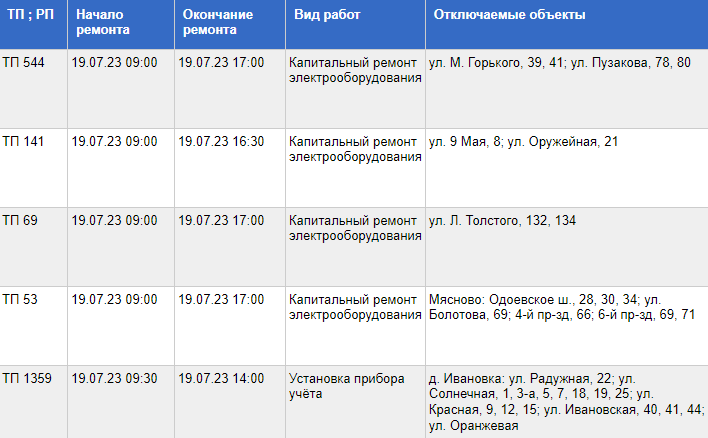 свет