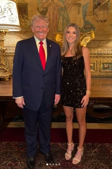 Кай Трамп с дедушкой.