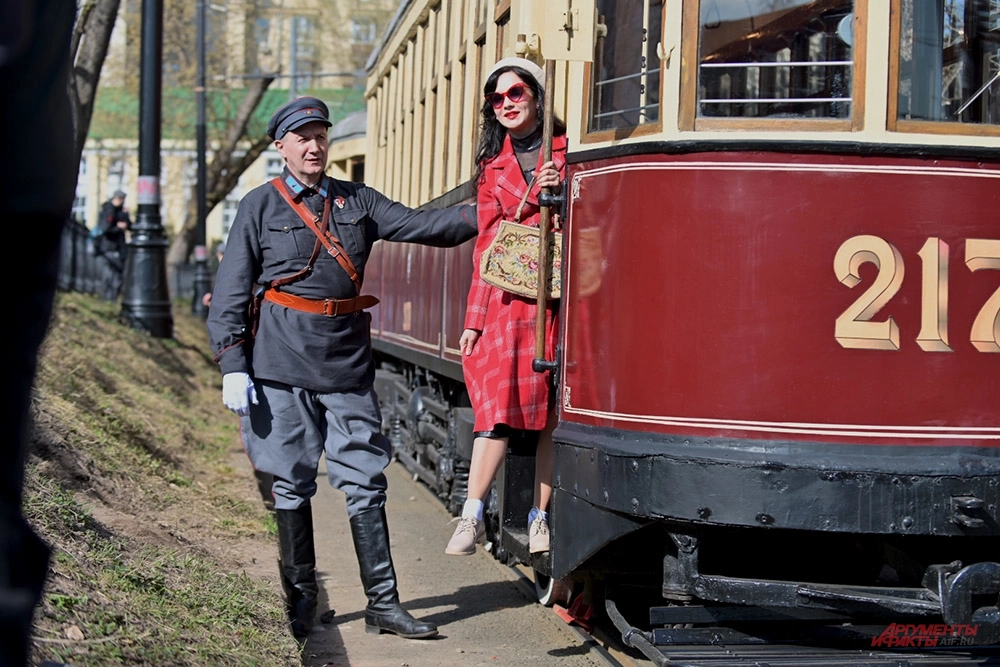 Парад ретротрамваев в Москве 2026.