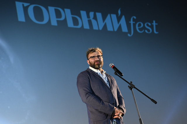 Михаил Пореченков на первом фестивале актуального кино «Горький fest» в 2017 году.