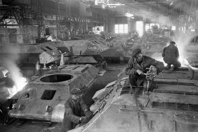 Цех, где собрали танки в годы войны. 
