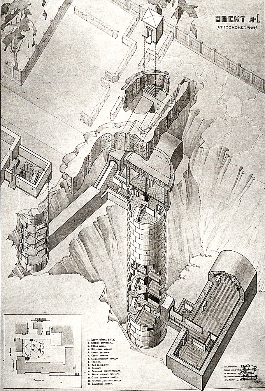Бункер Сталина в разрезе. Теперь всё это нужно ремонтировать.