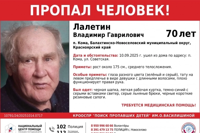 Пенсионер Владимир Лалетин.