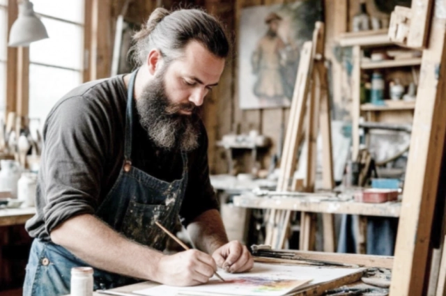 Когда Плотников занят творчеством, он забывает про бытовые дела.