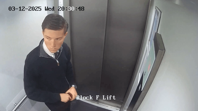 Новак покидающий свой дом за три часа до убийства.