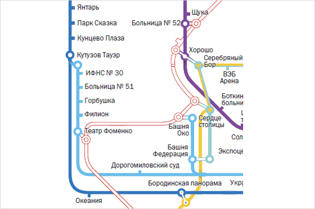 Кунцевская на карте москвы